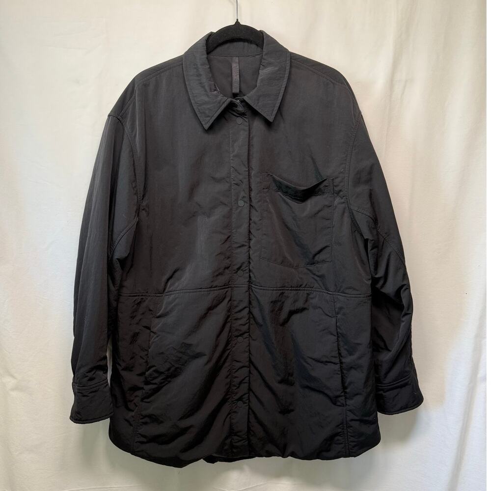 Lululemon Lightweight Insulated Shirt Jacket Black LW4CGAS Size XL
